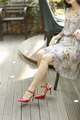 ��˿д�� NO.070 С��-һ�ּ�ͷ��ɫ��Ь[35
